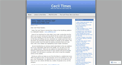 Desktop Screenshot of ceciltimes.wordpress.com