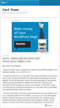 Mobile Screenshot of ceciltimes.wordpress.com