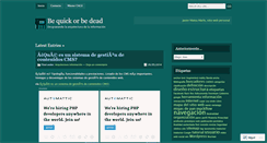 Desktop Screenshot of bequickbedead.wordpress.com