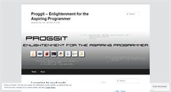 Desktop Screenshot of proggit.wordpress.com