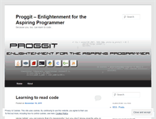 Tablet Screenshot of proggit.wordpress.com