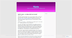 Desktop Screenshot of njuta.wordpress.com