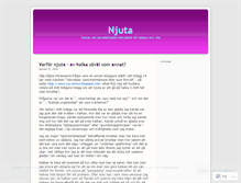 Tablet Screenshot of njuta.wordpress.com