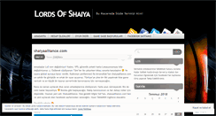 Desktop Screenshot of lordsofshaiya.wordpress.com