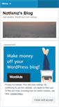 Mobile Screenshot of notfamz.wordpress.com