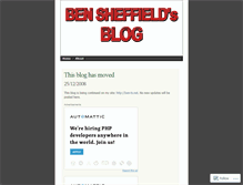 Tablet Screenshot of bensheffield.wordpress.com