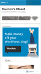 Mobile Screenshot of couturecloset.wordpress.com