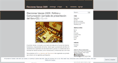 Desktop Screenshot of eleccionesvascas2009.wordpress.com