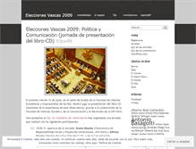 Tablet Screenshot of eleccionesvascas2009.wordpress.com