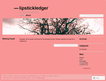 Tablet Screenshot of lipstickledger.wordpress.com