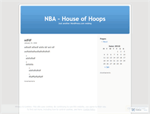 Tablet Screenshot of houseofhoops.wordpress.com