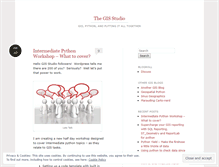 Tablet Screenshot of gisstudio.wordpress.com