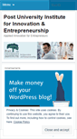 Mobile Screenshot of postinstitute.wordpress.com
