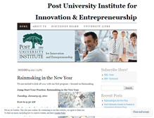 Tablet Screenshot of postinstitute.wordpress.com