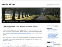 Tablet Screenshot of identityminded.wordpress.com