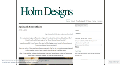Desktop Screenshot of holmdesigns.wordpress.com