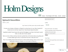 Tablet Screenshot of holmdesigns.wordpress.com