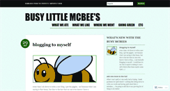 Desktop Screenshot of busylittlemcbees.wordpress.com