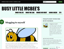 Tablet Screenshot of busylittlemcbees.wordpress.com