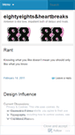 Mobile Screenshot of eightyeightsandheartbreaks.wordpress.com