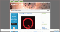 Desktop Screenshot of matareltiempo.wordpress.com