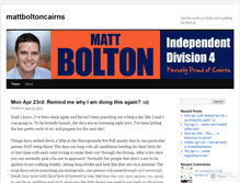 Tablet Screenshot of mattboltoncairns.wordpress.com