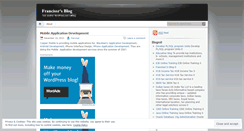 Desktop Screenshot of francissr.wordpress.com