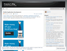 Tablet Screenshot of francissr.wordpress.com