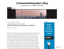 Tablet Screenshot of crimewatchklangvalley.wordpress.com