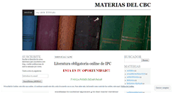 Desktop Screenshot of materiasdelcbc.wordpress.com