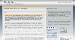 Desktop Screenshot of newbiznuze.wordpress.com