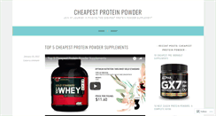 Desktop Screenshot of cheapestproteinpowder.wordpress.com