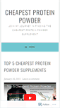 Mobile Screenshot of cheapestproteinpowder.wordpress.com