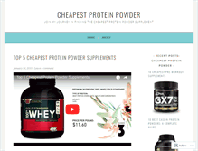 Tablet Screenshot of cheapestproteinpowder.wordpress.com