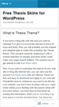 Mobile Screenshot of freethesisskins119.wordpress.com