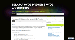 Desktop Screenshot of belajarmyob.wordpress.com