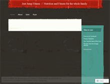 Tablet Screenshot of justjumpfitness.wordpress.com