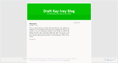 Desktop Screenshot of draftkayivey.wordpress.com