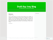 Tablet Screenshot of draftkayivey.wordpress.com