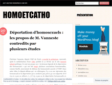Tablet Screenshot of homoetcatho.wordpress.com