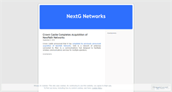 Desktop Screenshot of nextupnextgnetworks.wordpress.com