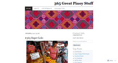 Desktop Screenshot of 365greatpinoystuff.wordpress.com