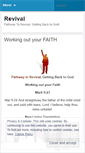 Mobile Screenshot of pathwaytorevival.wordpress.com