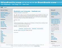 Tablet Screenshot of bluepoetic.wordpress.com