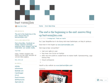 Tablet Screenshot of bartvermijlen.wordpress.com