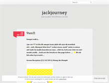 Tablet Screenshot of jackjourney.wordpress.com
