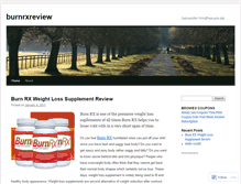 Tablet Screenshot of burnrxreview.wordpress.com