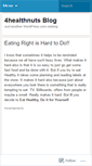 Mobile Screenshot of 4healthnuts.wordpress.com