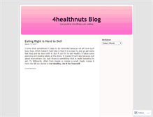 Tablet Screenshot of 4healthnuts.wordpress.com