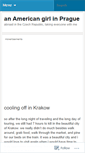 Mobile Screenshot of anamericangirlinprague.wordpress.com